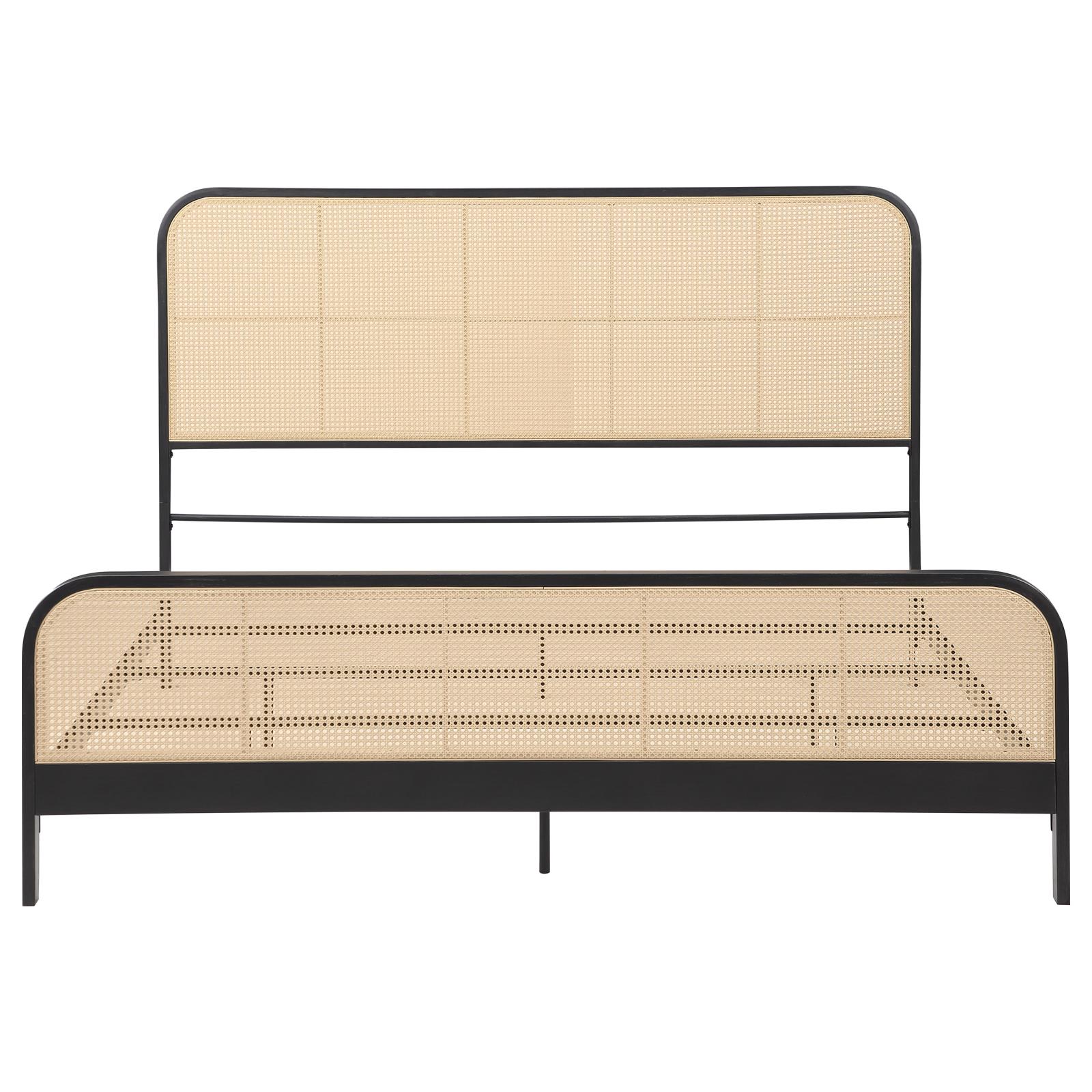 Lanewood Open Cane Webbing Metal Eastern King Bed - Image 3