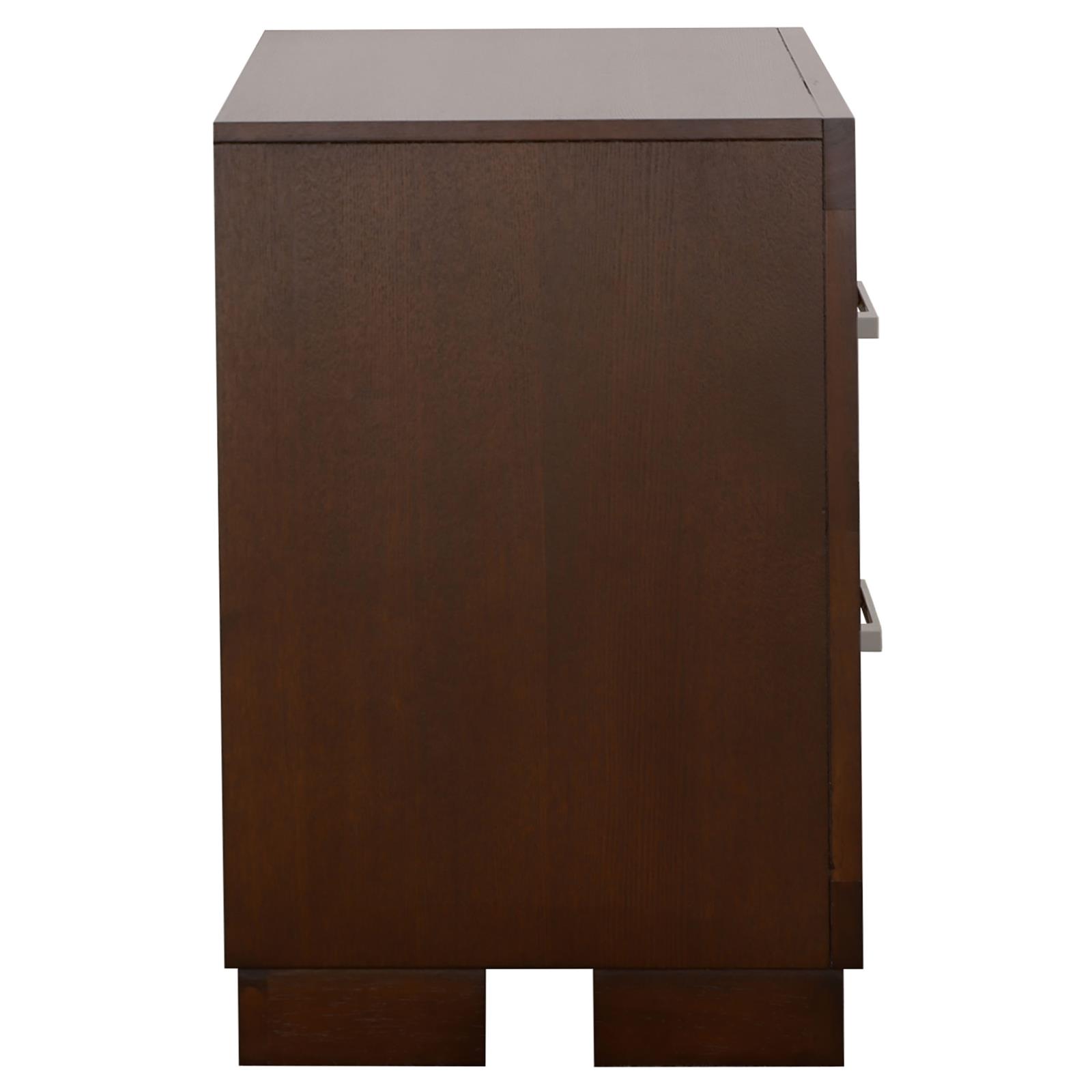 Jessica 2-drawer Nightstand Cappuccino - Image 6