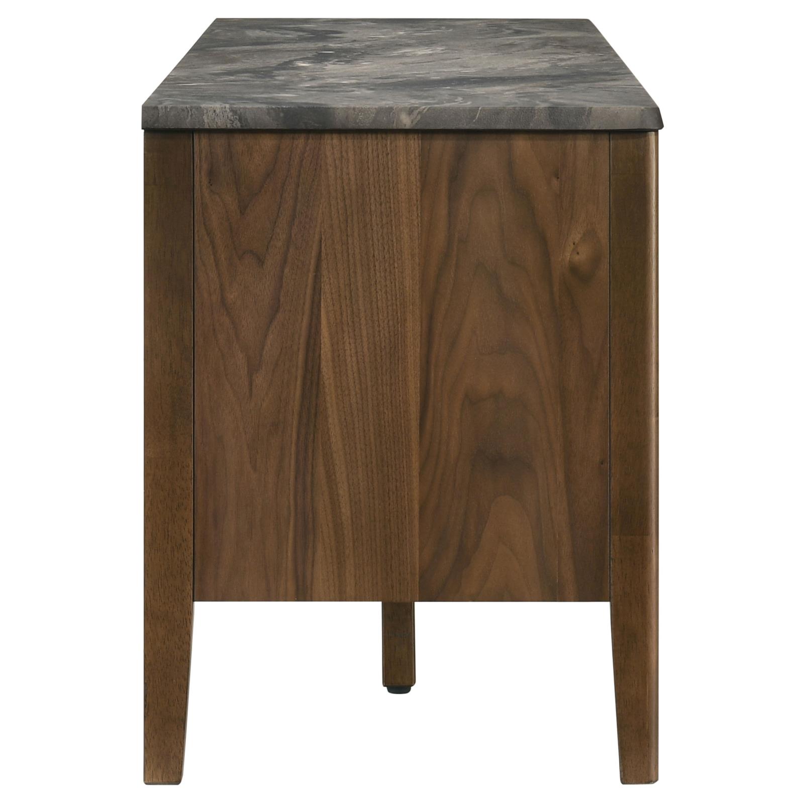 Bradley 63-inch 2-Door SmartTop TV Stand Smokey Grey and Brown - Image 10