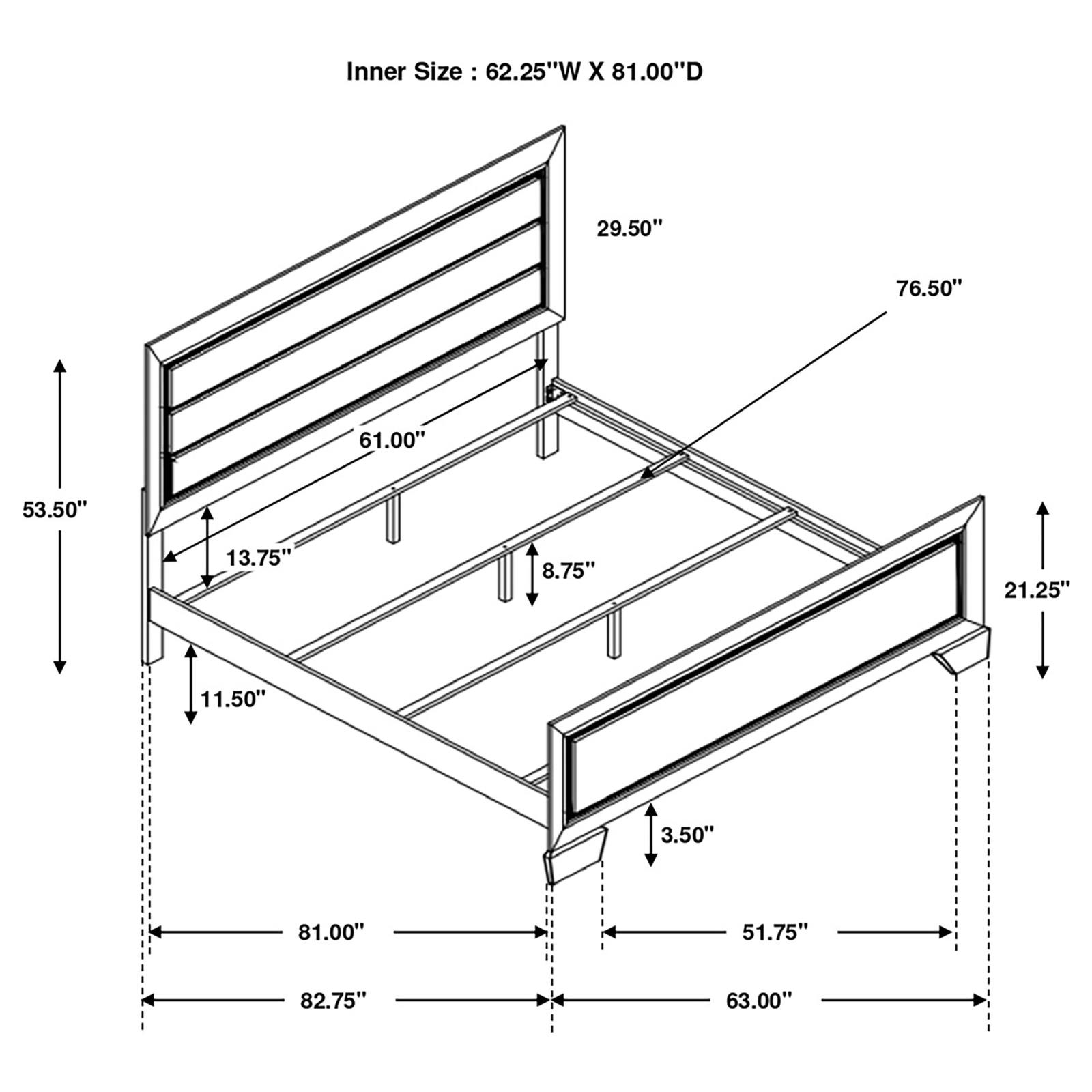 Kauffman Wood Queen Panel Bed Dark Cocoa - Image 7