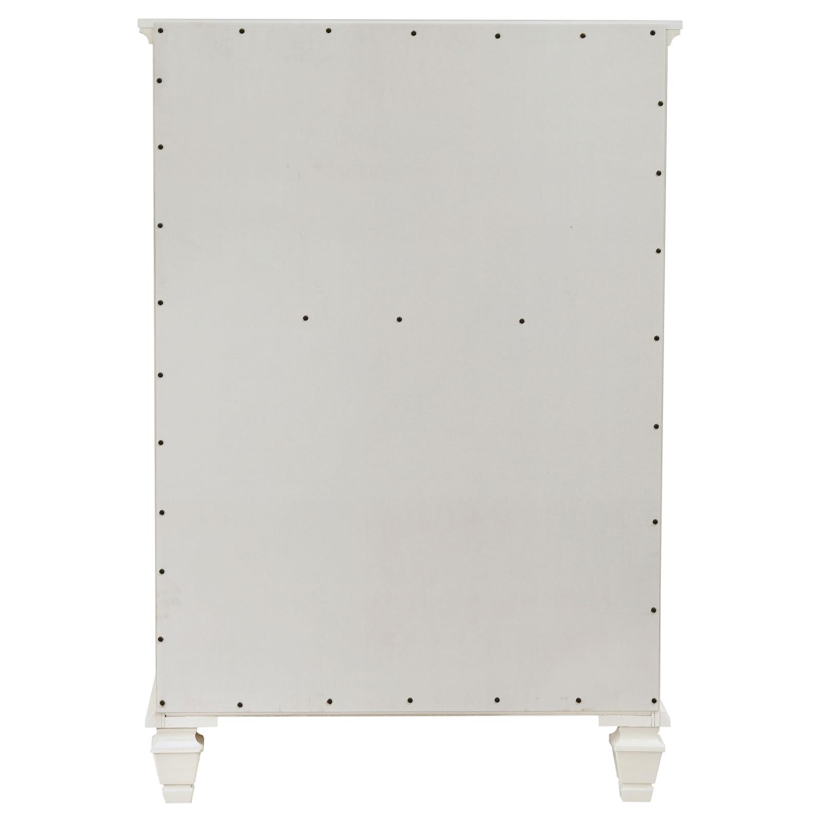 Sandy Beach 5-drawer Bedroom Chest Cream White - Image 7