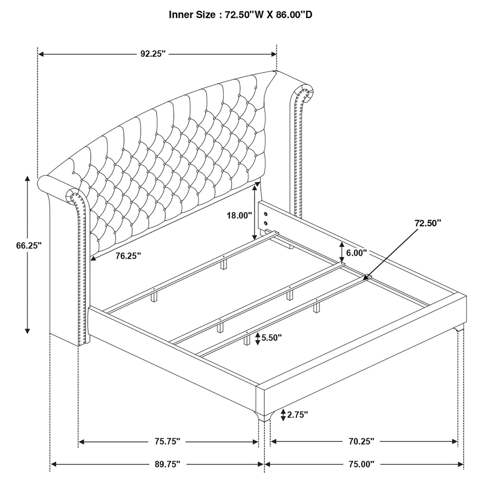 Melody Bedroom Set Grey - Image 11