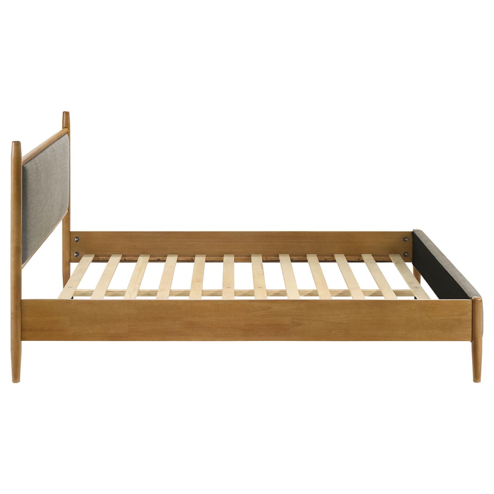 Mason 46-inch Queen Panel Platform Bed Grey and Light Brown - Image 6