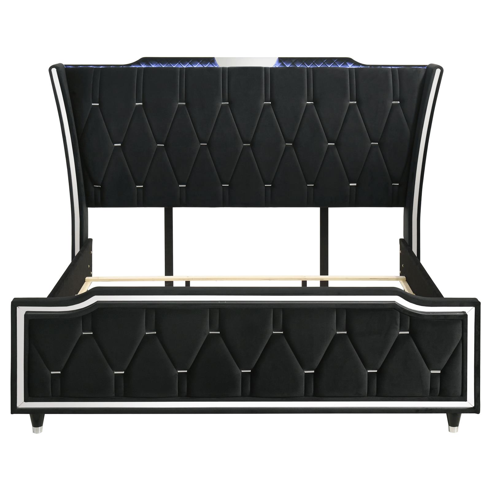 Lorient Eastern King LED Upholstered Bed - Image 17