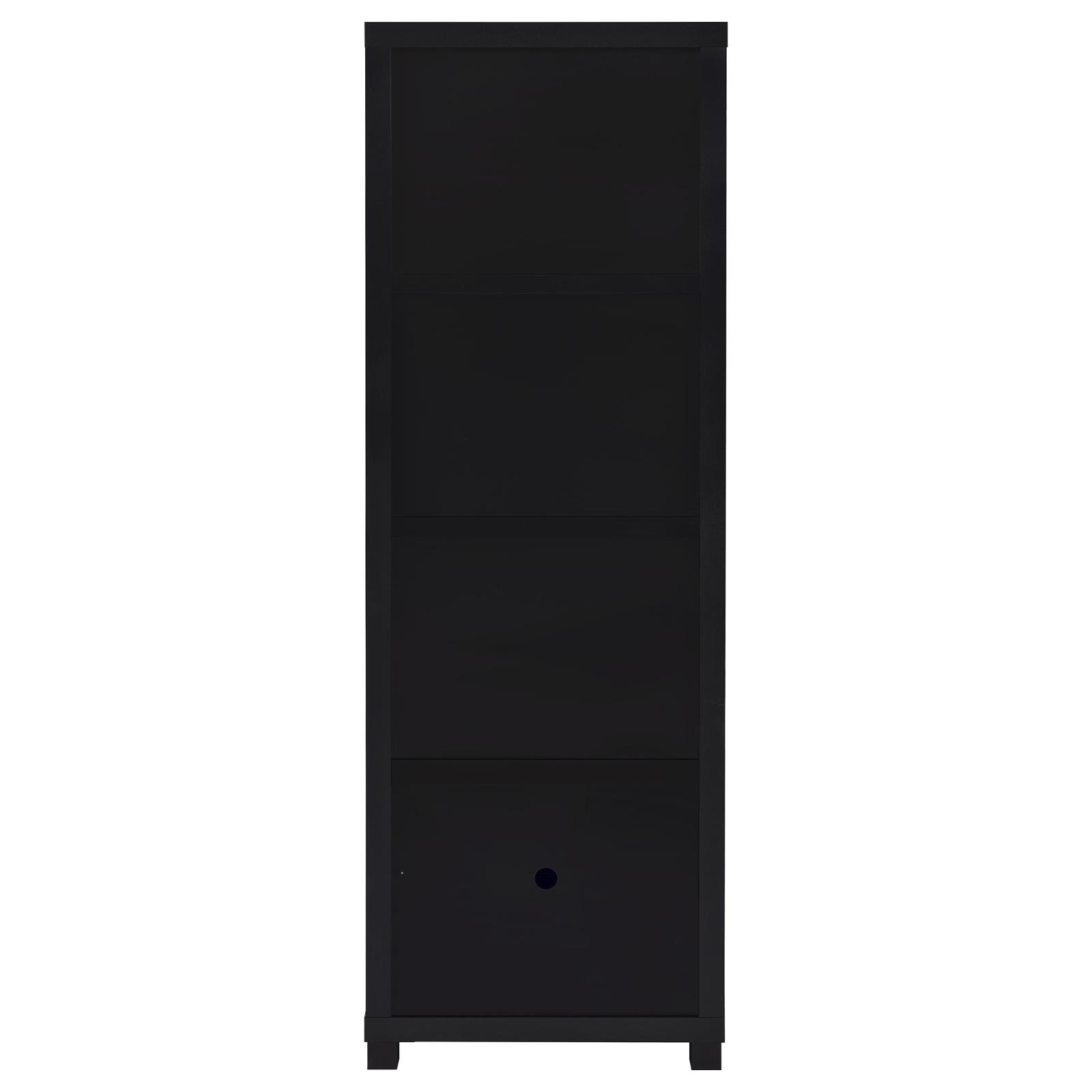 Sachin 3-shelf Engineered Wood Media Tower Black - Image 7