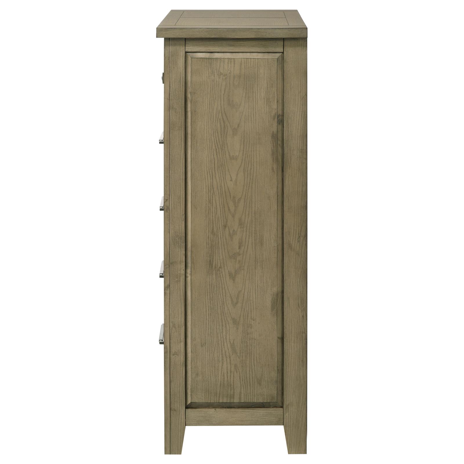Hazlewood 5-drawer Bedroom Chest of Drawers Vineyard Oak - Image 5