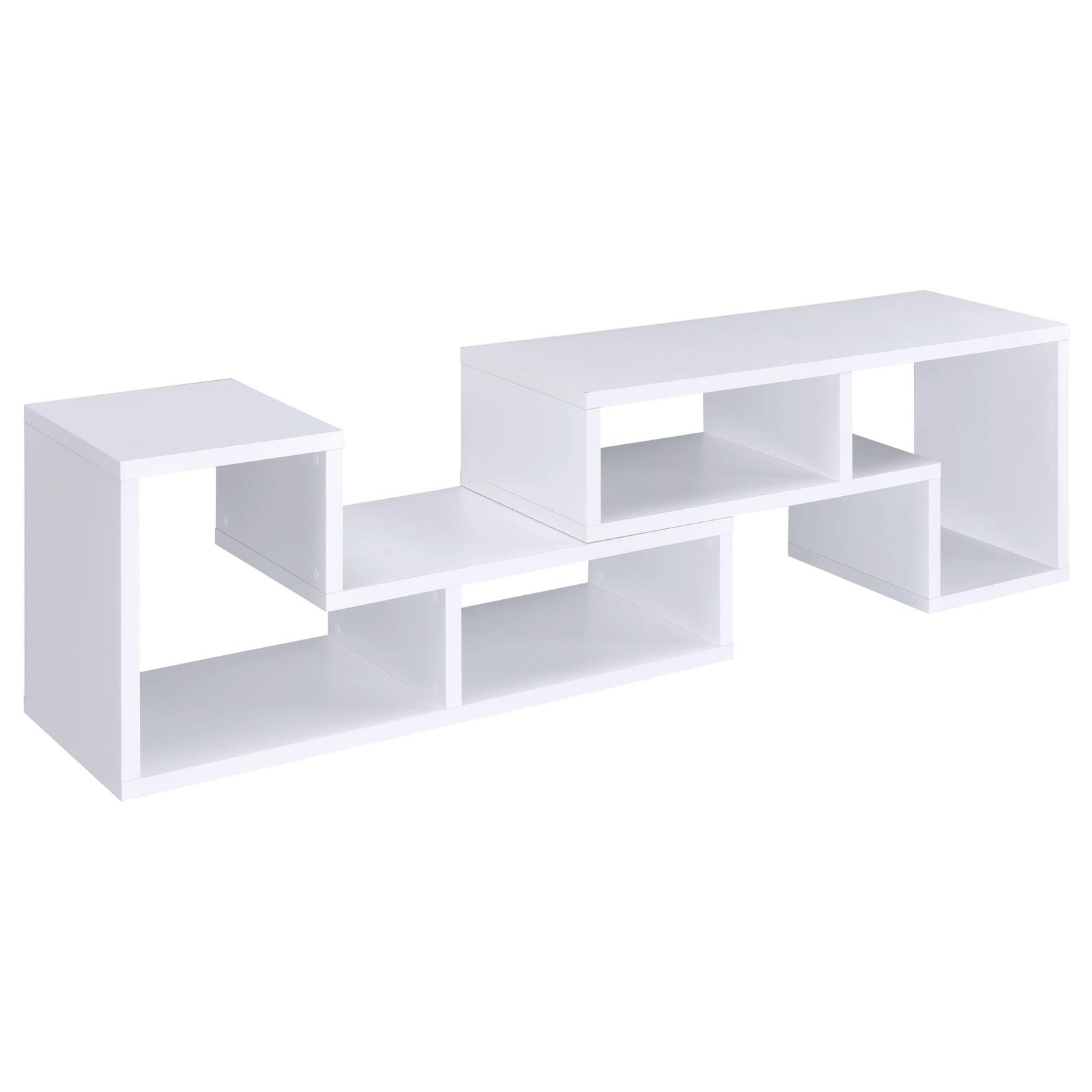 Velma Multipurpose TV Stand and Bookshelf White - Image 12
