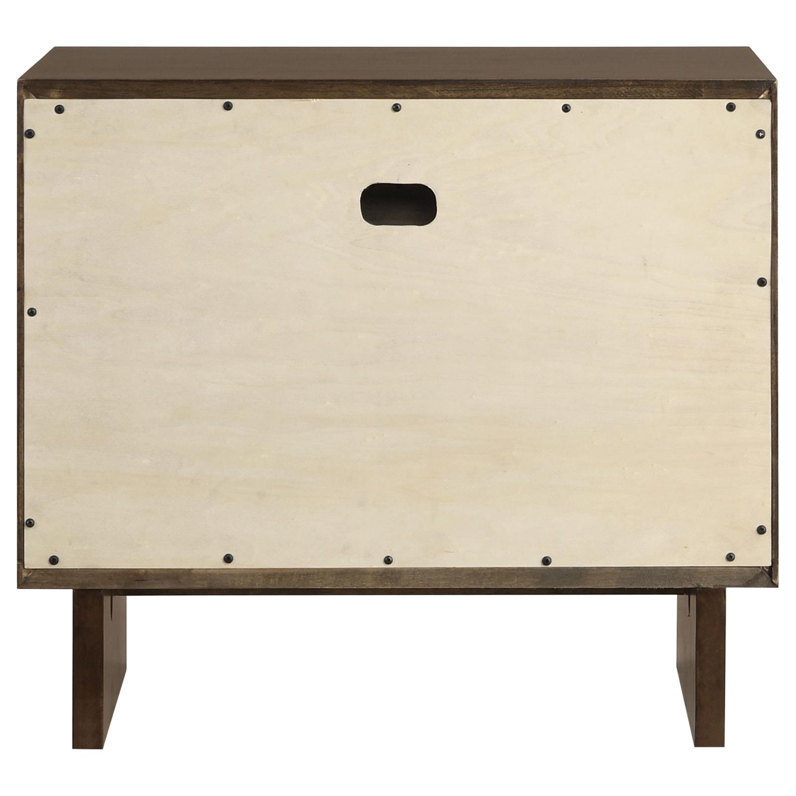 Glenwood 2-drawer Nightstand Bedside Table Warm Brown - Image 7