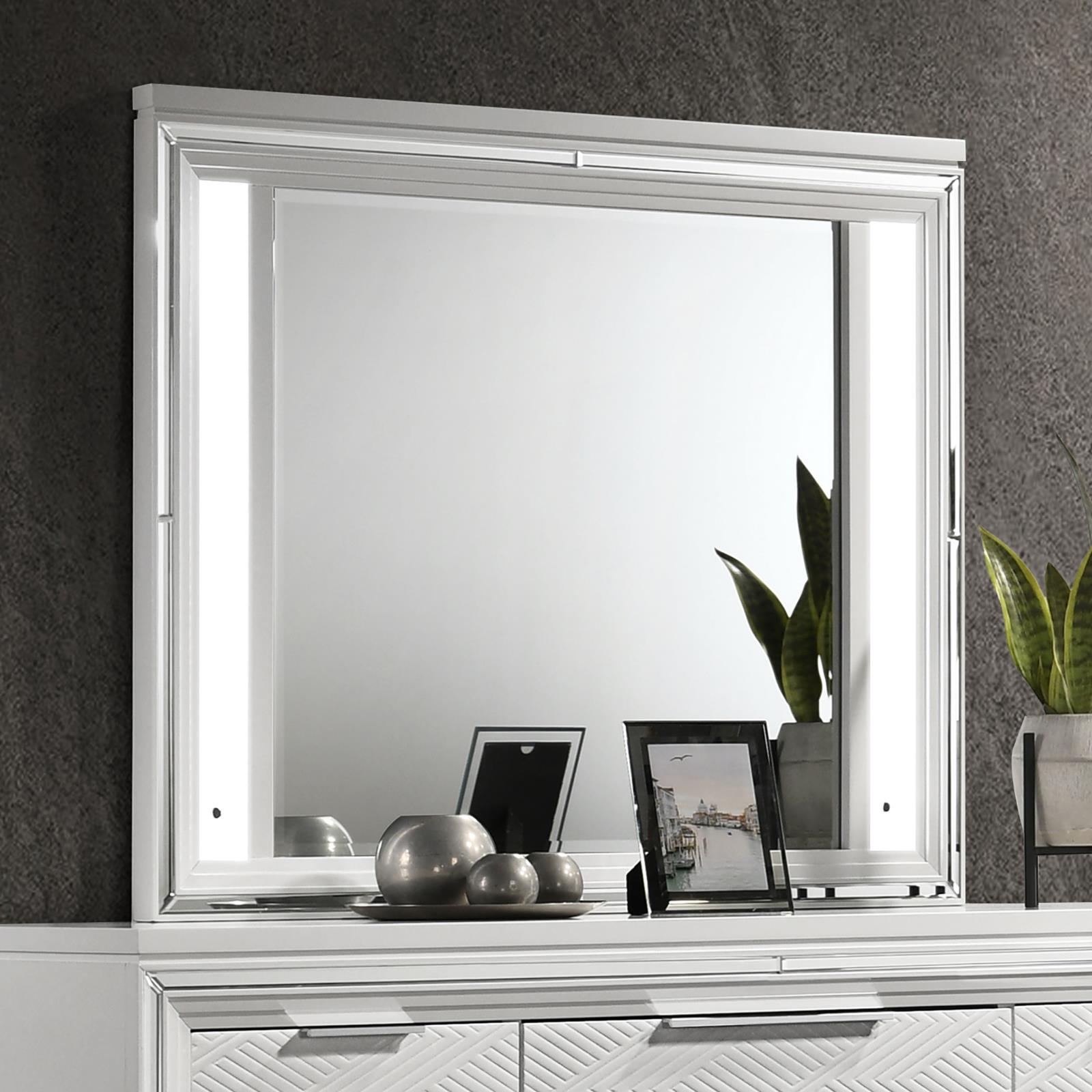 Marmore LED Dresser Mirror White - Image 2