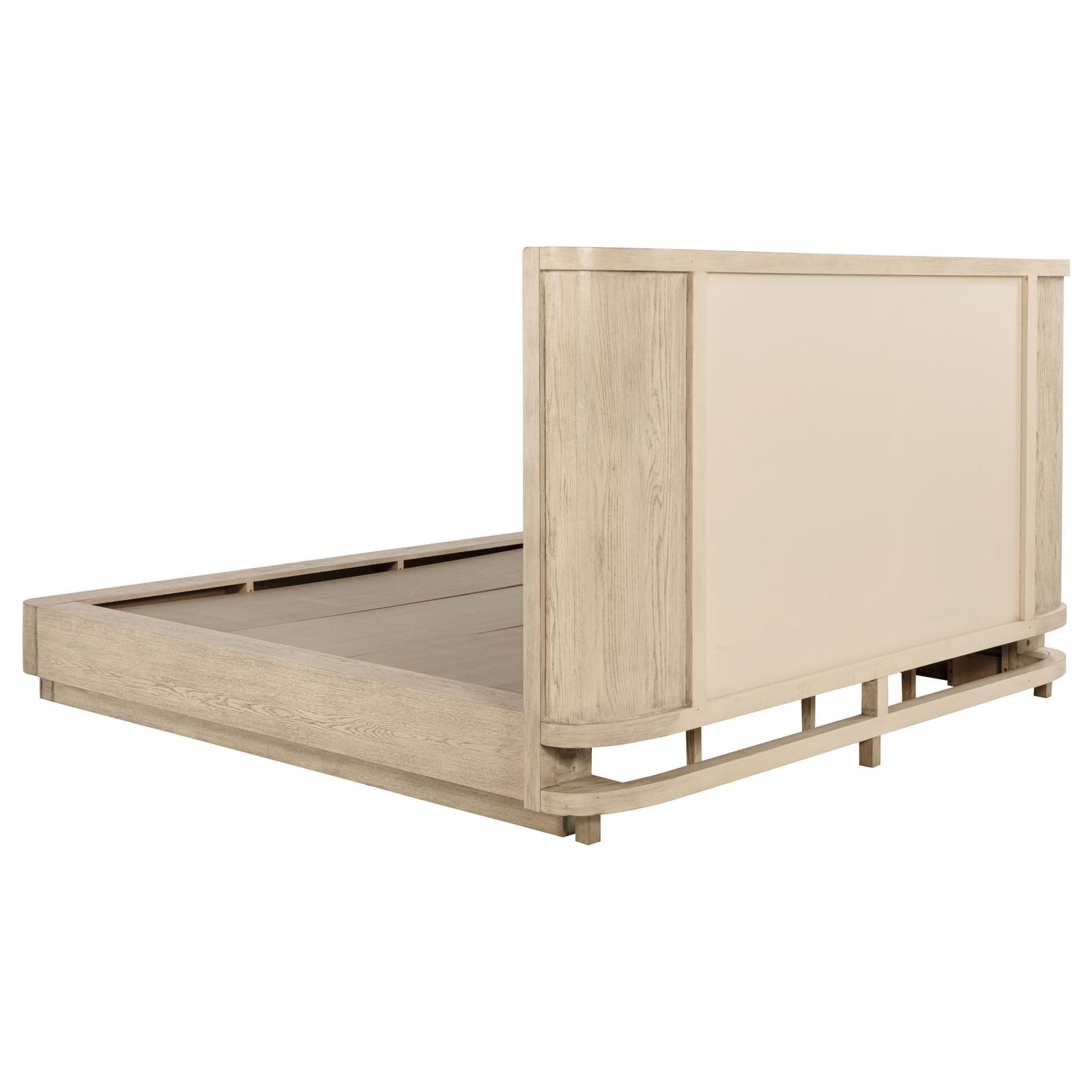 Kailani 52-inch Queen Wingback Bed Beige Oak - Image 4