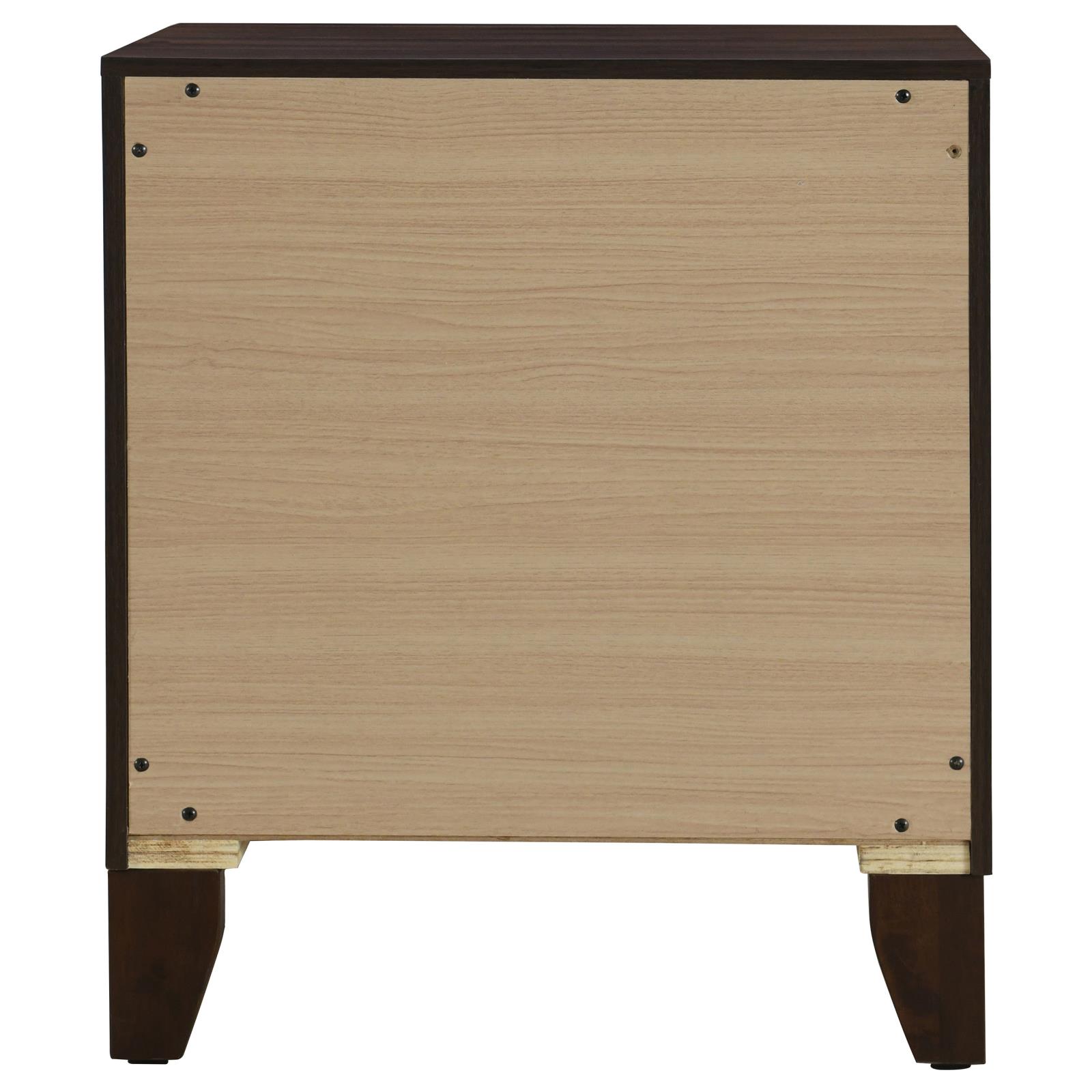 Welsley 2-drawer Nightstand Bedside Table Walnut - Image 7