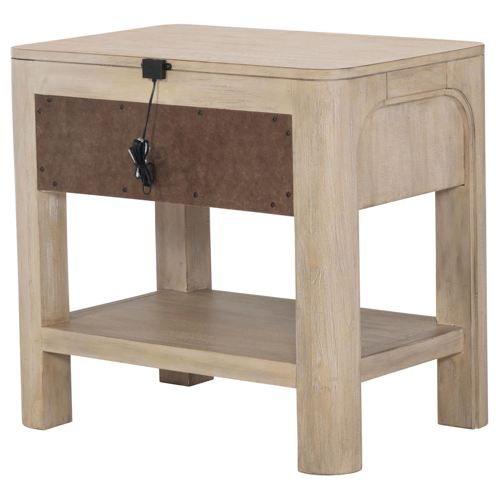 Solano 1-drawer Nightstand Bedside Table Weathered Mango - Image 8