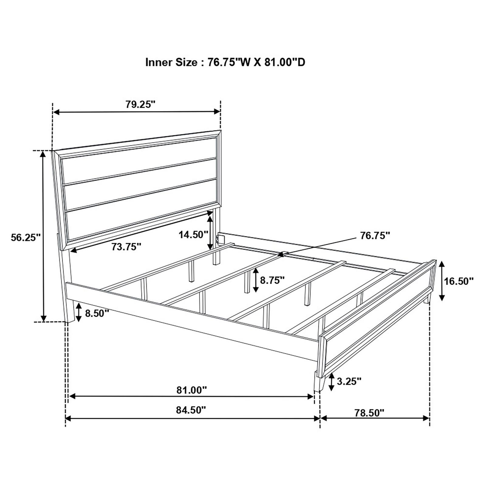 Watson Wood Eastern King Panel Bed Grey Oak - Image 8