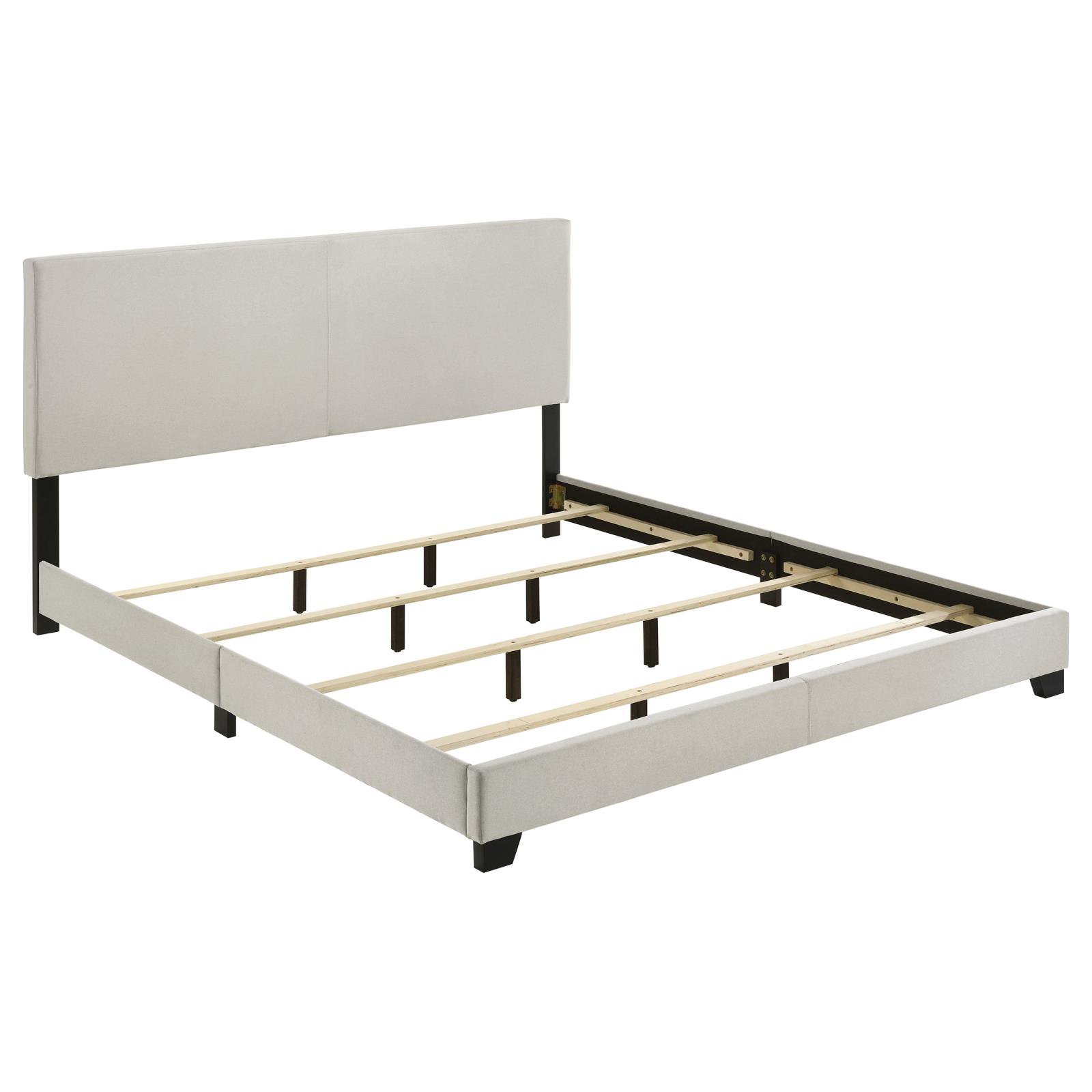 Dorian Fabric Upholstered Eastern King Panel Bed - Image 11