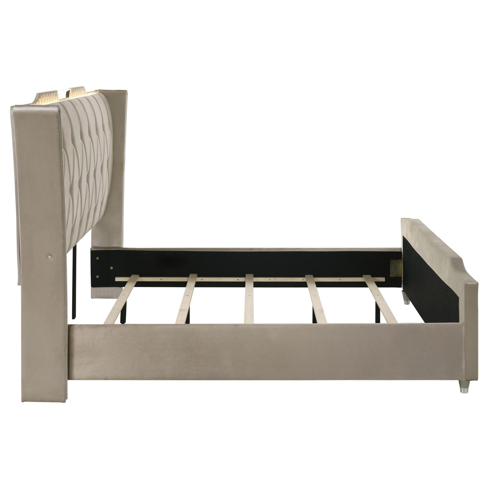 Lorient Eastern King LED Upholstered Bed - Image 6