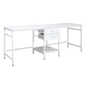 White Engineered Wood Desk