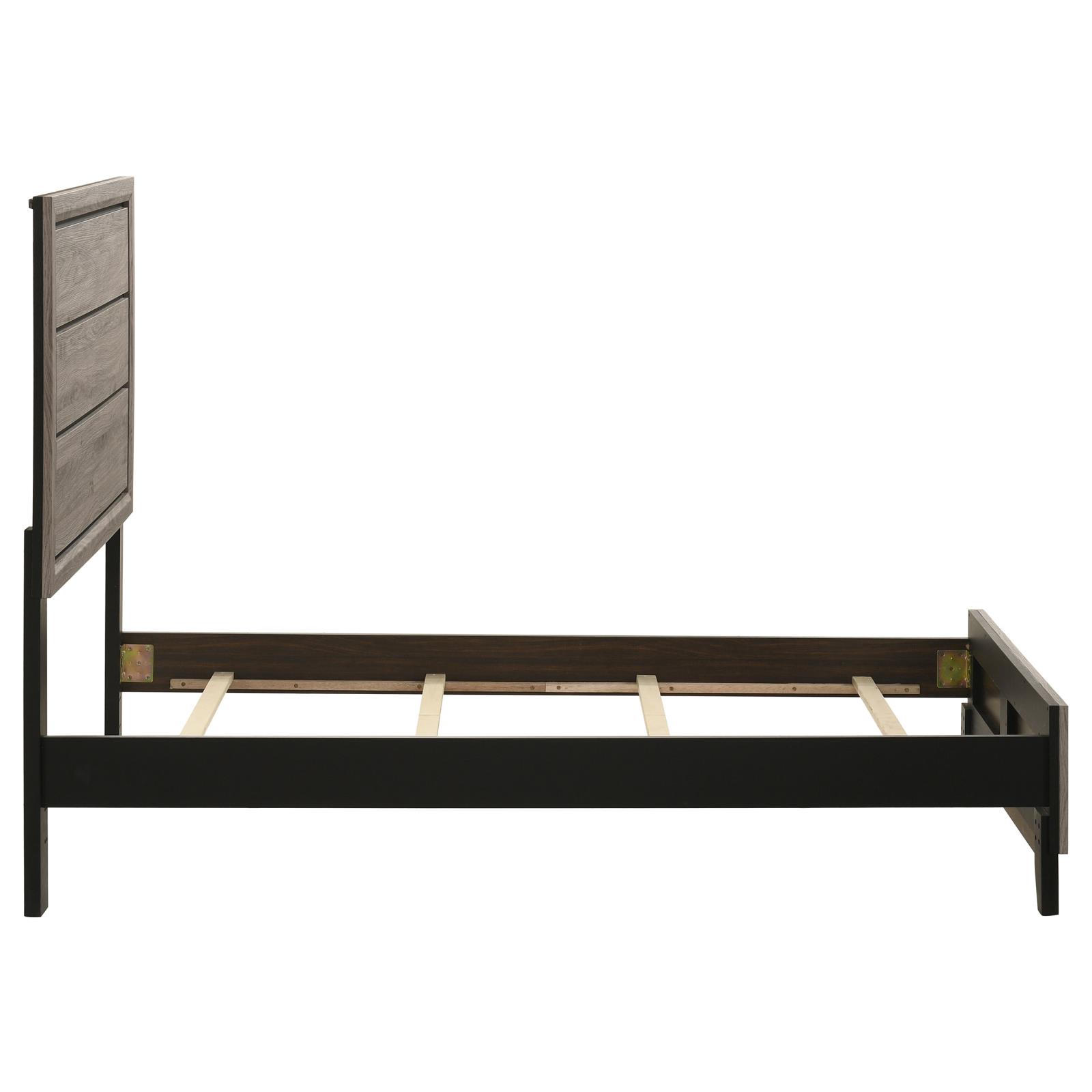 Valen Wood Twin Panel Bed Light Taupe - Image 6