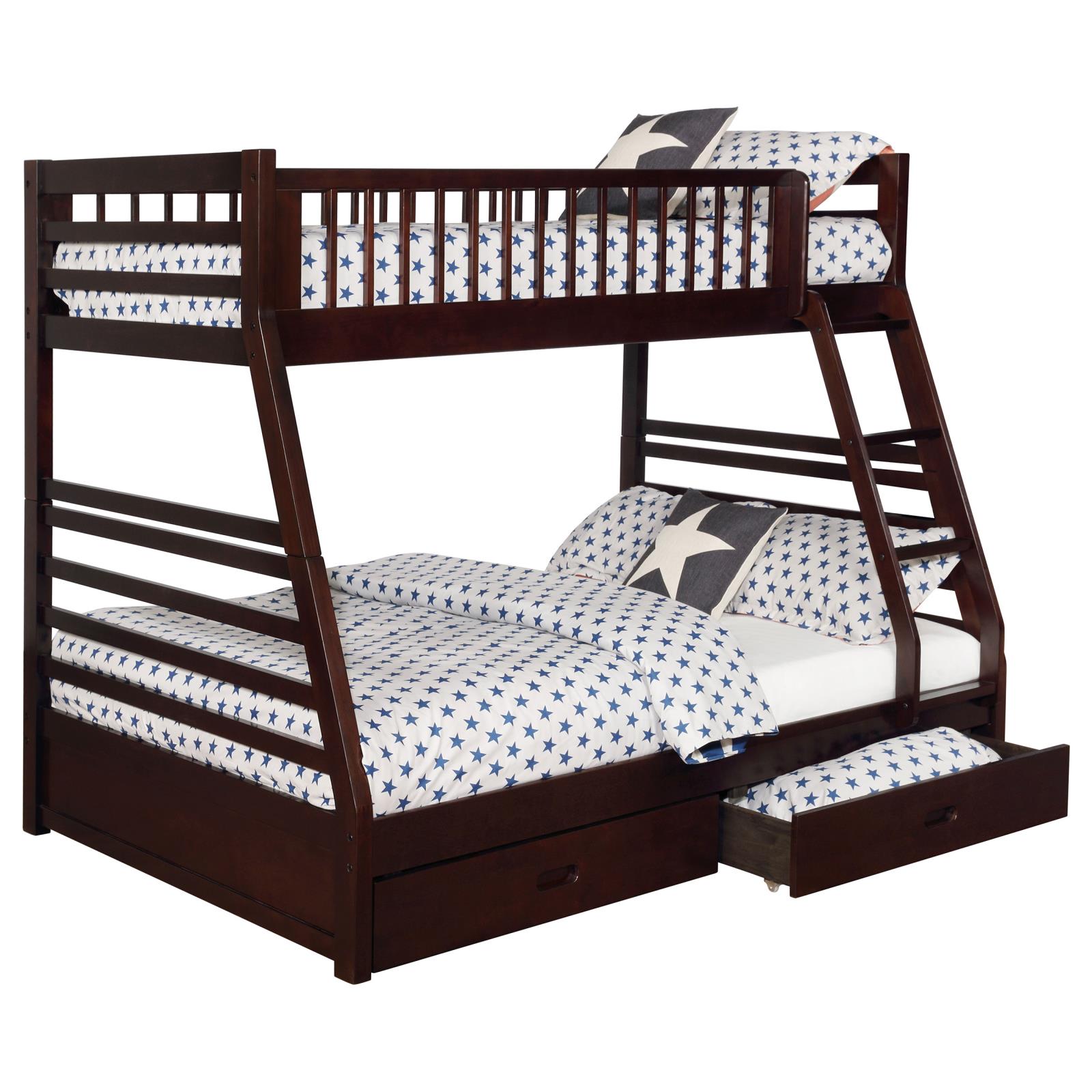 Ashton 2-drawer Wood Twin Over Full Bunk Bed - Image 21