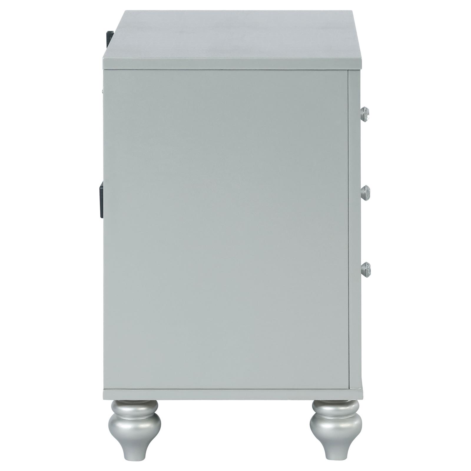 Gunnison 2-drawer Nightstand Silver Metallic - Image 9