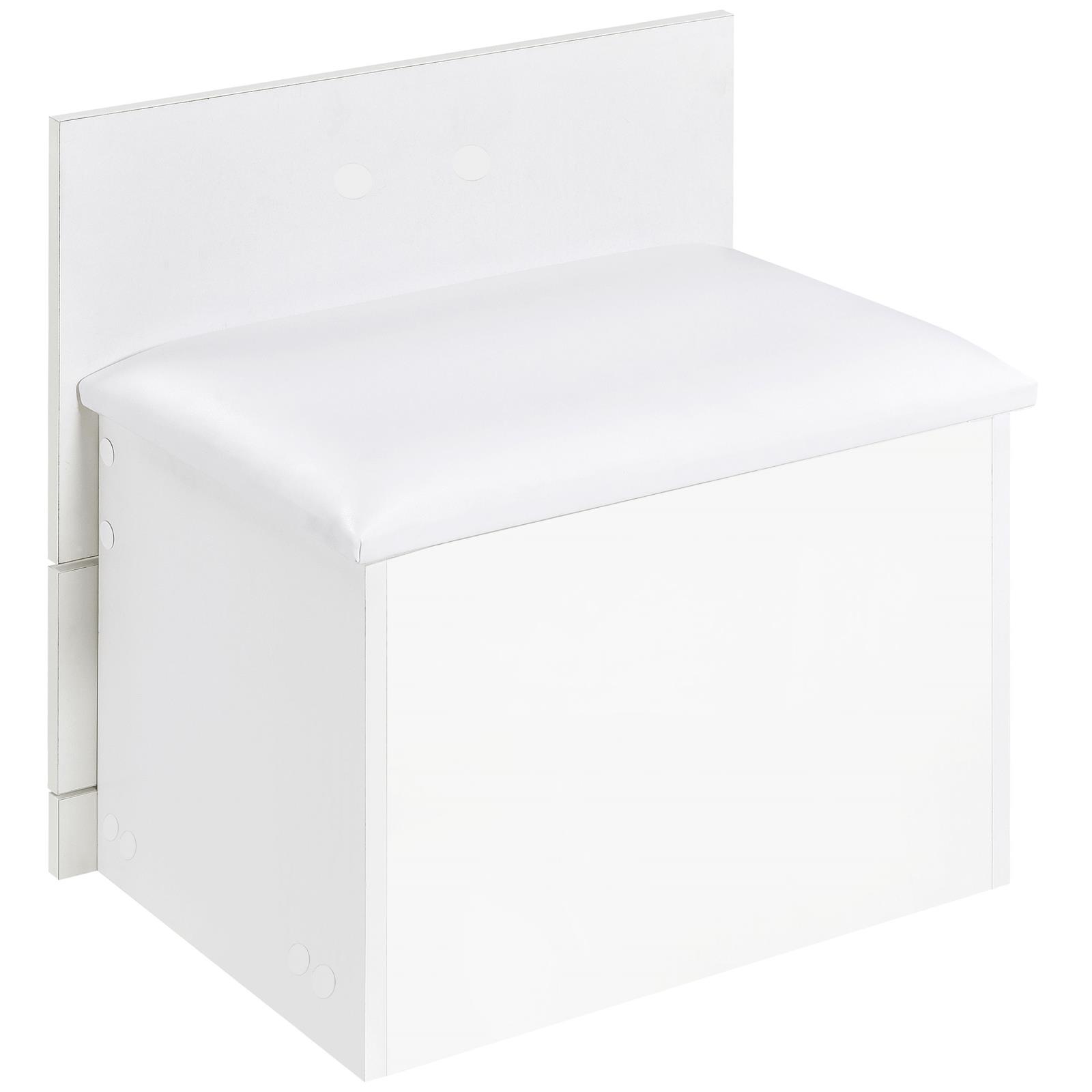 Danbury 3-drawer Makeup Vanity & Stool Set White High Gloss - Image 12