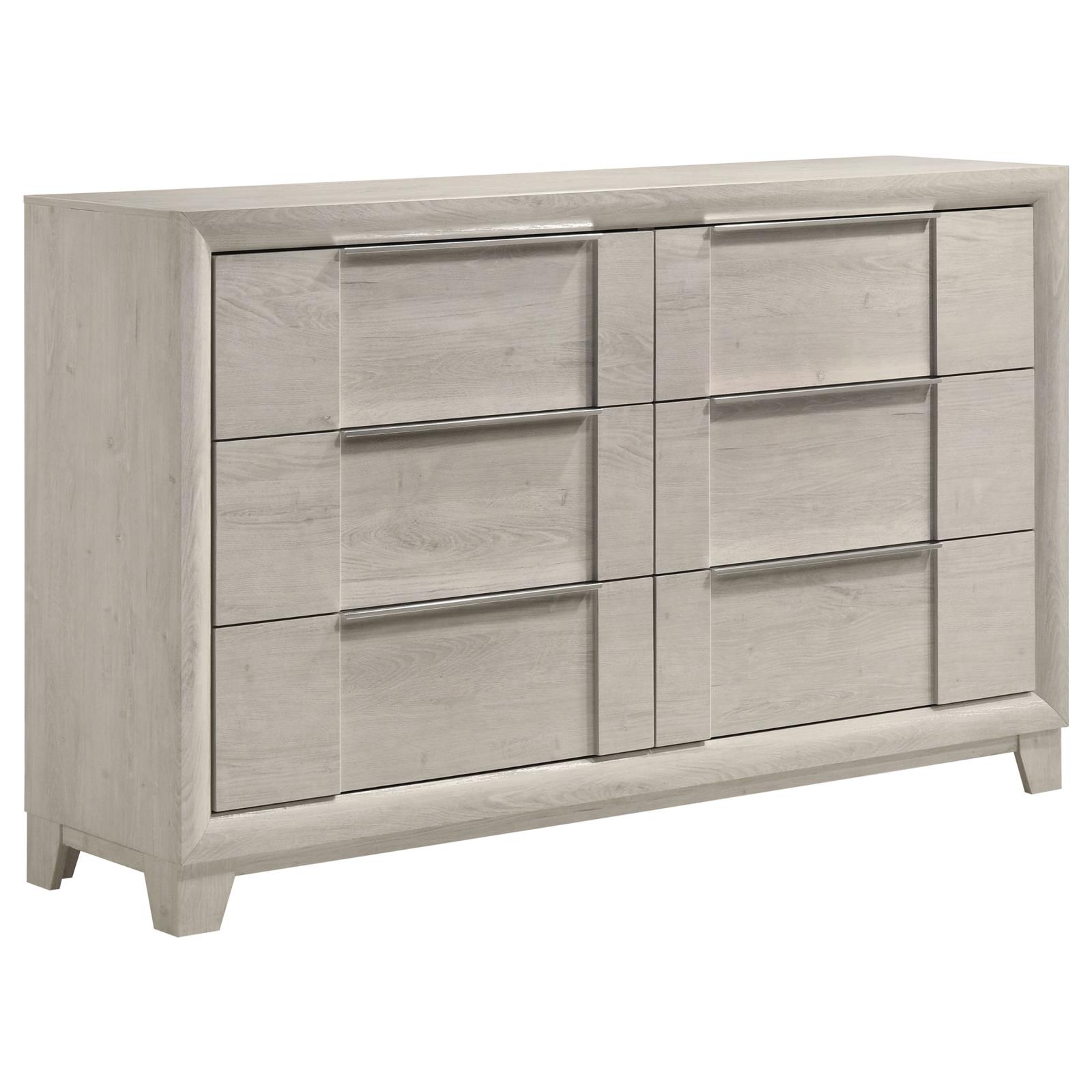 Farre 6-drawer Dresser Washed Grey