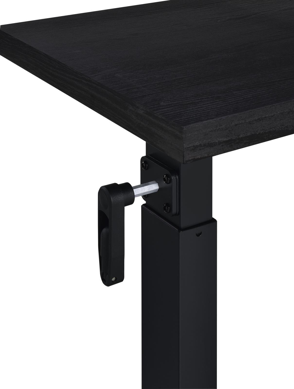 Westpark Height Adjustable Mobile Bedroom C-Table Black - Image 12