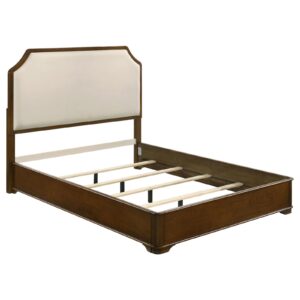 Garland 58-inch Queen Panel Bed Cream and Brown Cherry