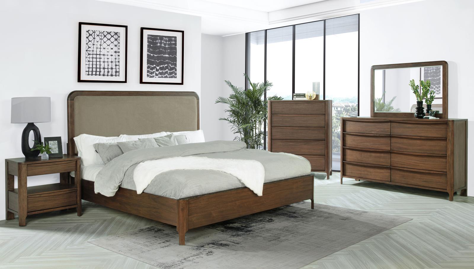 Maderia 2-drawer Nightstand Bedside Table Walnut - Image 14