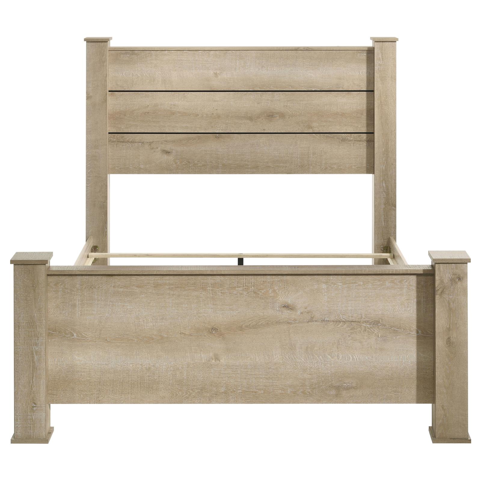 Oakglen 55-inch Eastern King Panel Bed Weathered Oak - Image 4