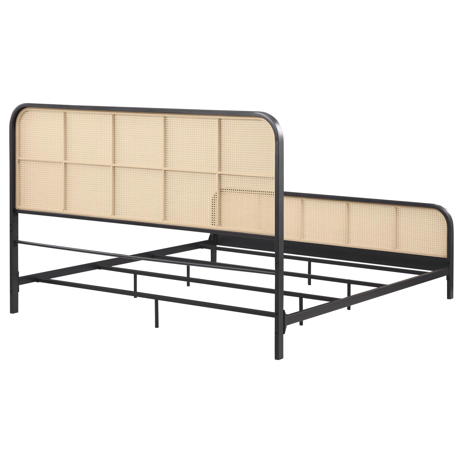 Lanewood Open Cane Webbing Metal Eastern King Bed - Image 7