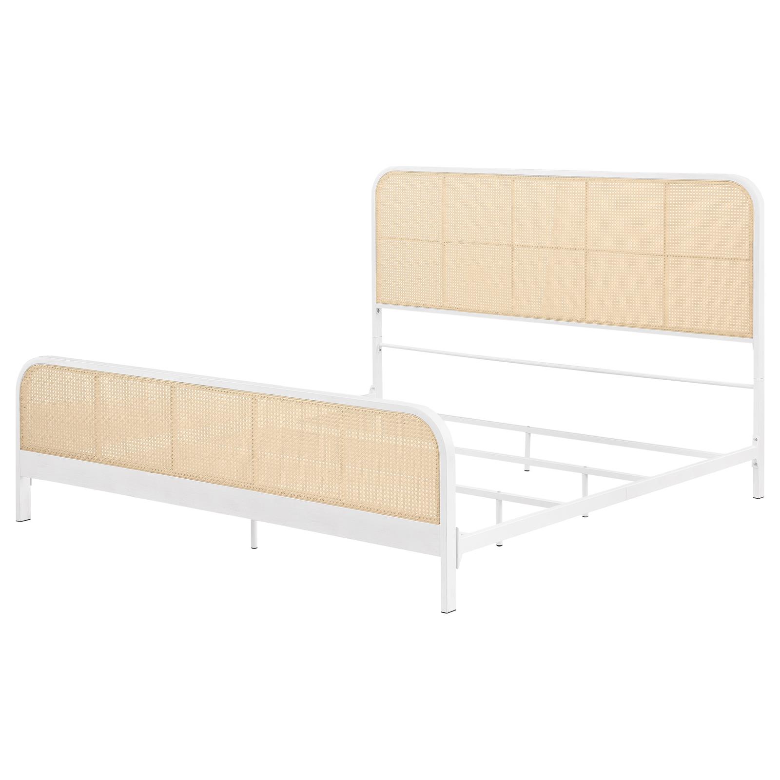 Lanewood Open Cane Webbing Metal Eastern King Bed - Image 16