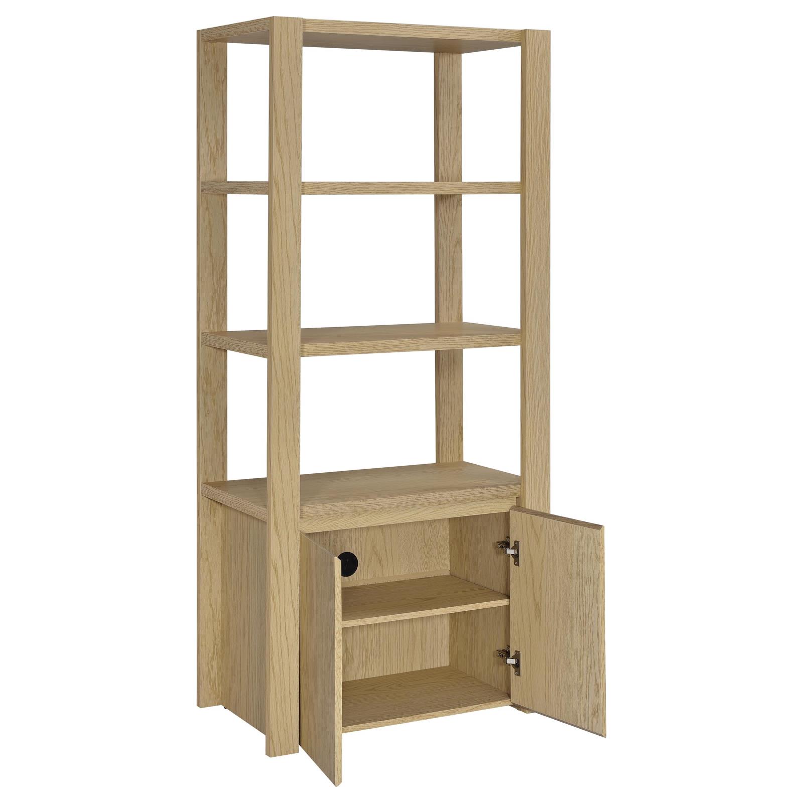 Laurelton 3-piece Entertainment Center TV Stand Light Oak - Image 11