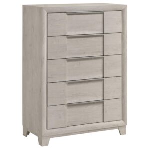 Farre 5-drawer Chest of Drawers Washed Grey