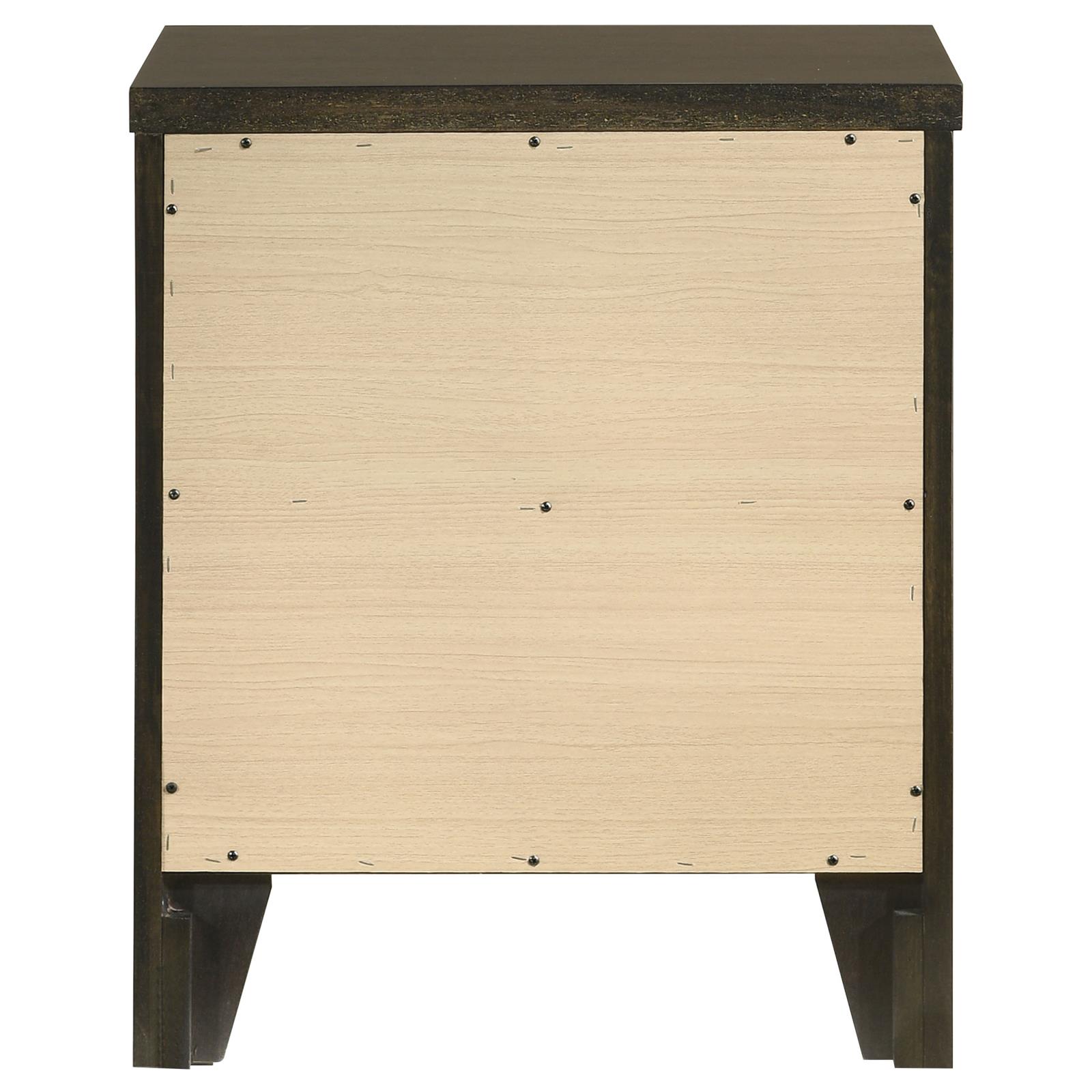 Wilkes Transitional 2-Drawer Nightstand with Metal Knobs Dark Cocoa - Image 7