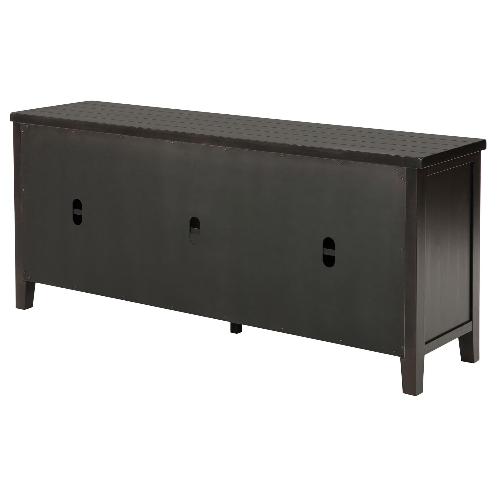 Concord 2-door 60-inch TV Stand Console Distressed Java - Image 9