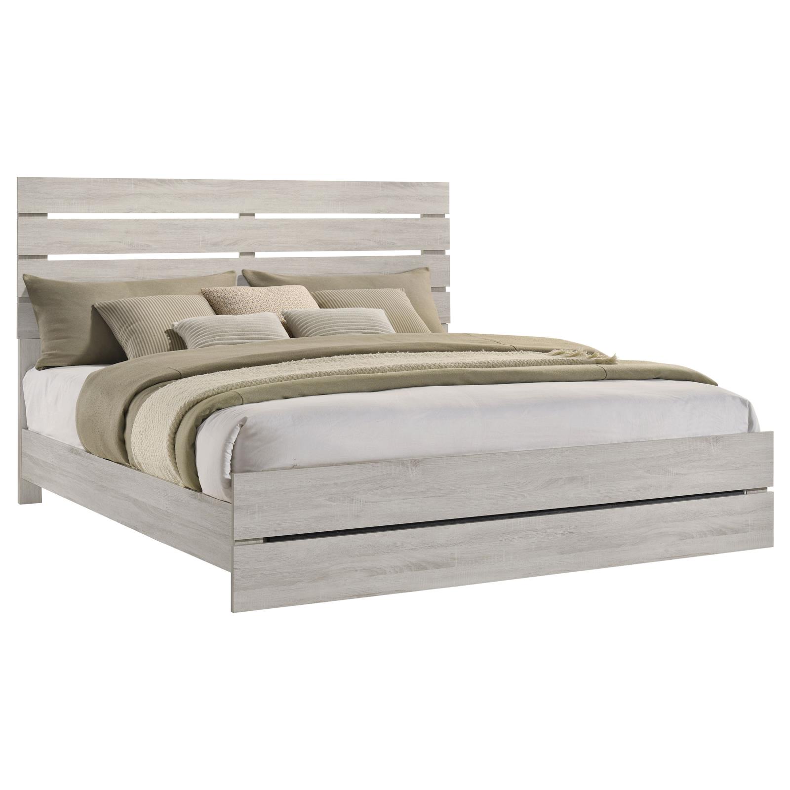Brantford Wood Eastern King Panel Bed Coastal White - Image 3