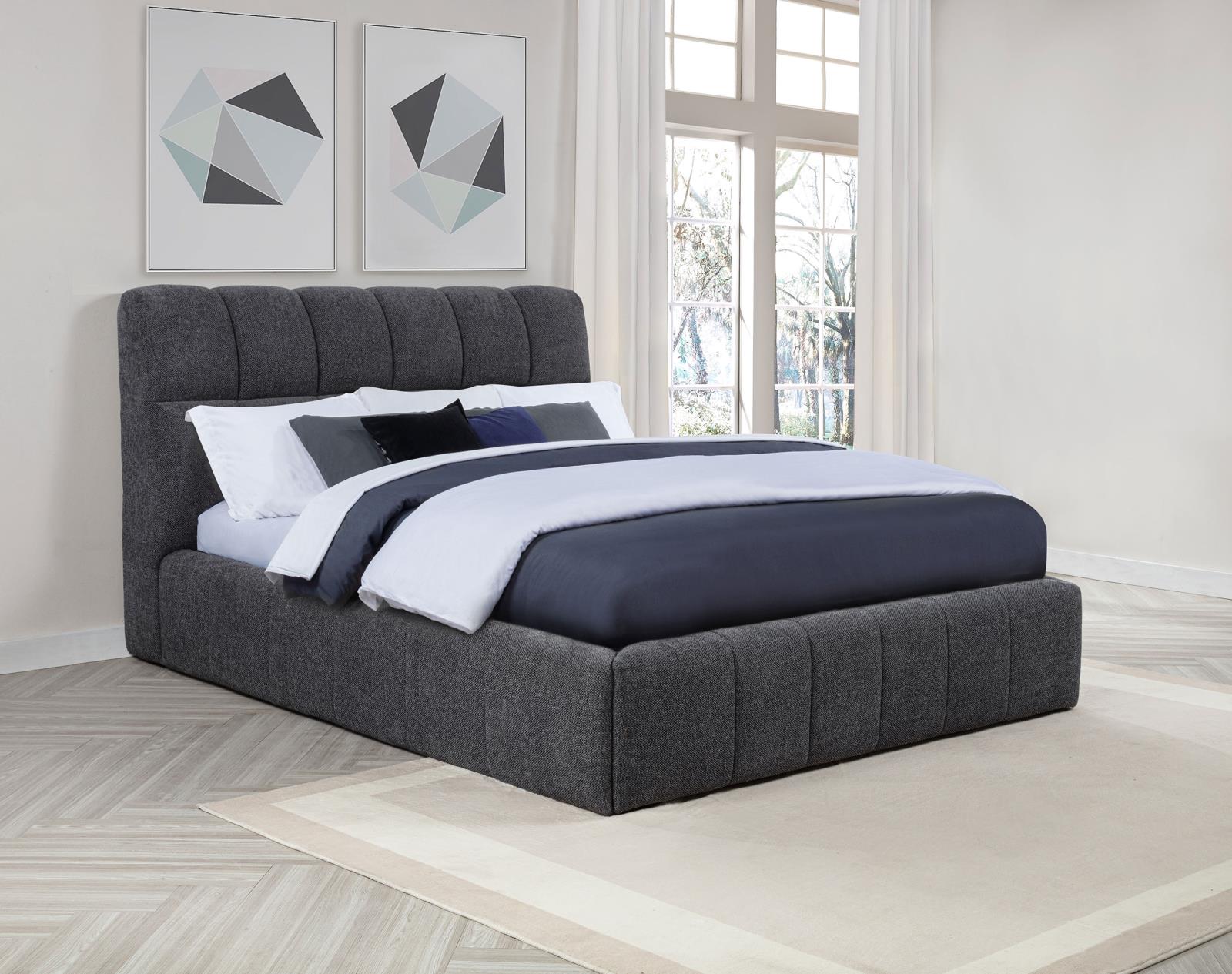 Nollet 48-inch Upholstered Queen Panel Platform Bed - Image 11