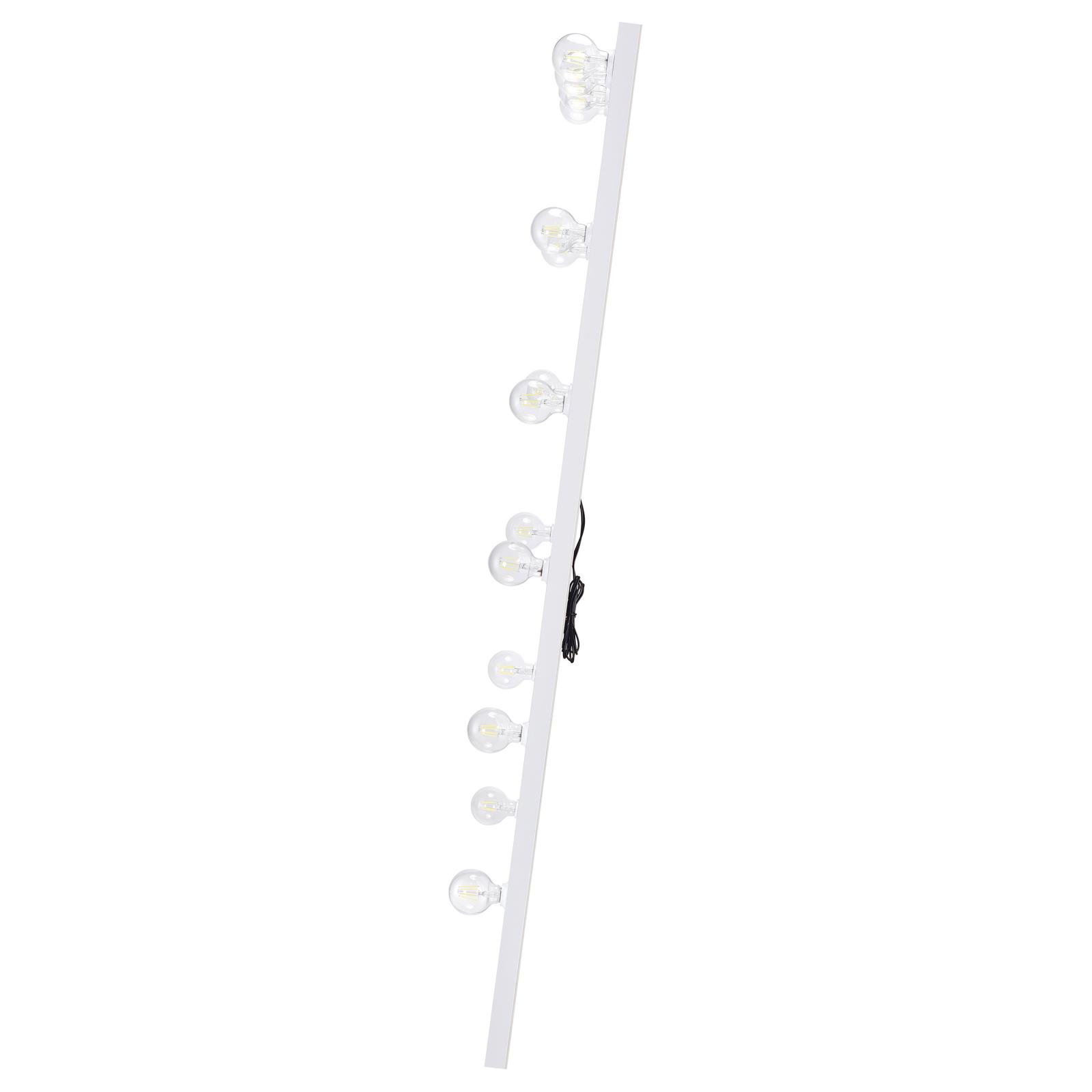 Zayan 32 x 71 Inch Floor Mirror LED Lighting White Gloss - Image 6