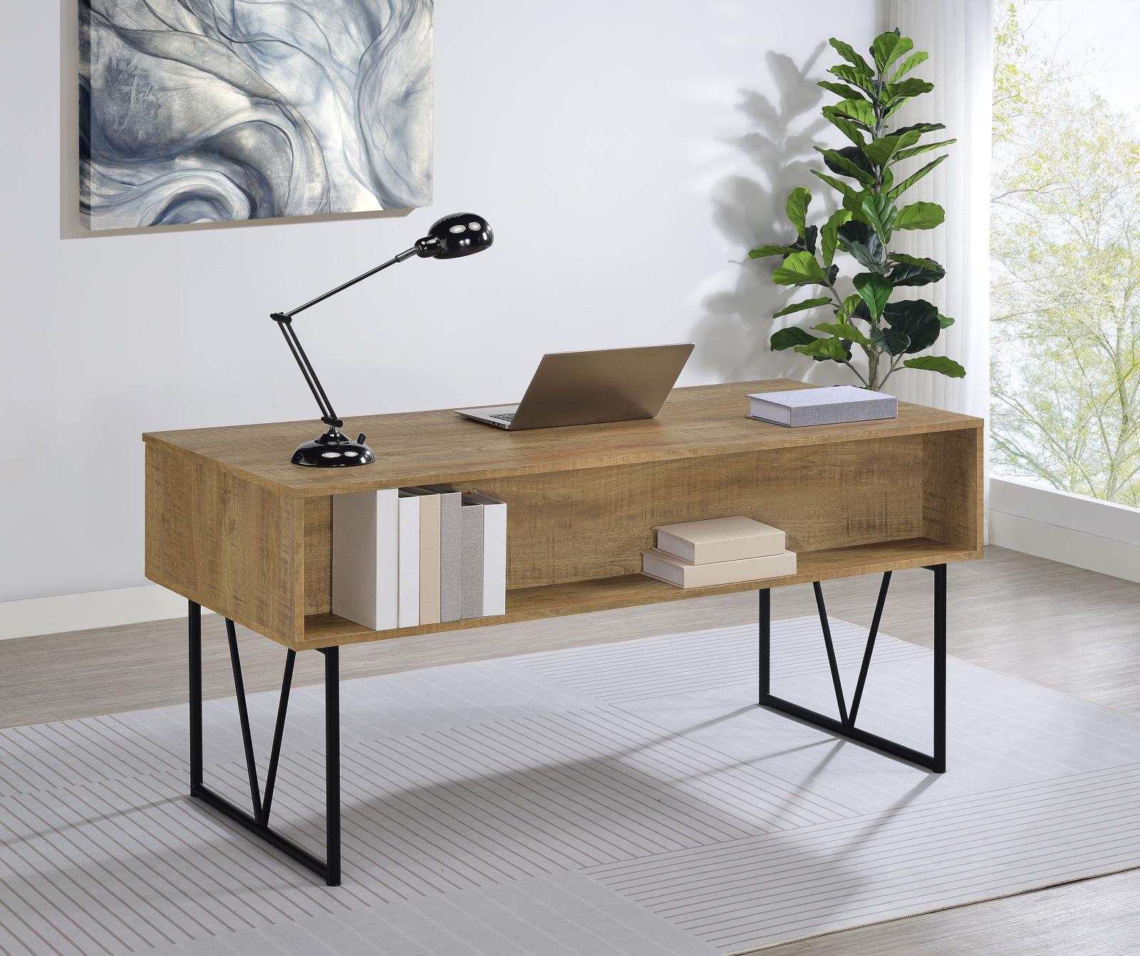 Analiese 63-inch 4-drawer Writing Desk Mango - Image 3