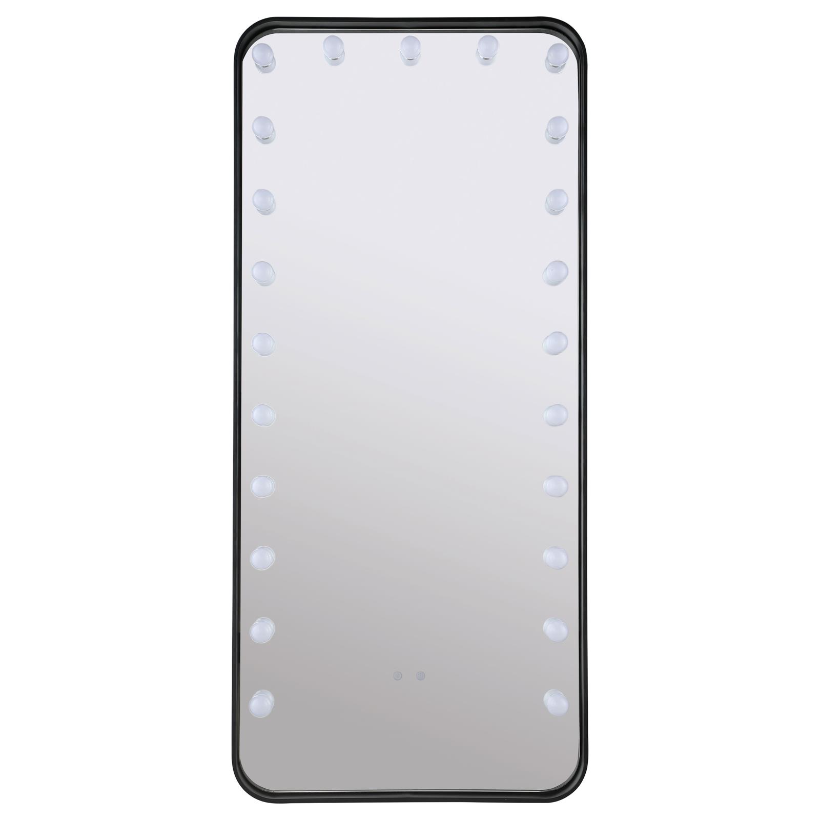Canton 32 x 71 Inch LED Standing Mirror with Speakers Black - Image 7
