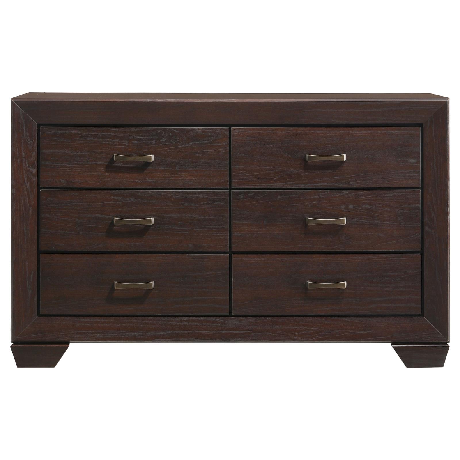 Kauffman 6-drawer Dresser Dark Cocoa - Image 3