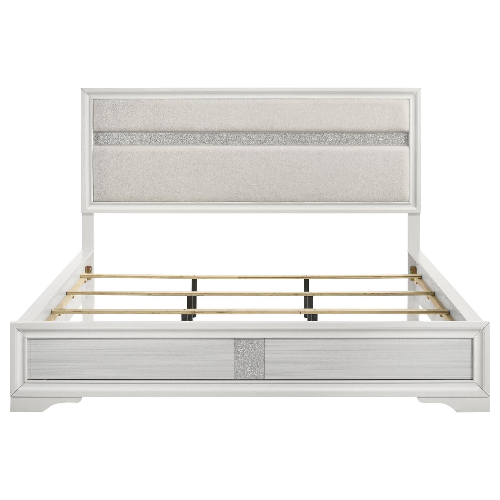 Miranda 54-inch Upholstered California King Panel Bed - Image 5