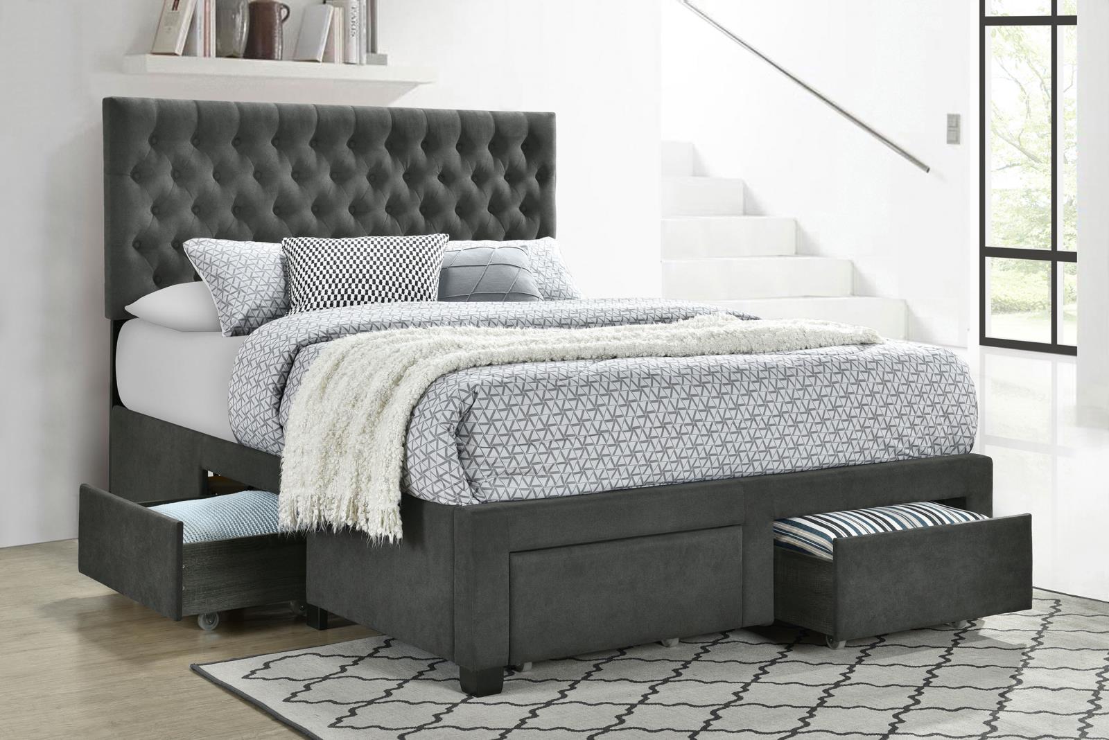 Soledad Upholstered Full Storage Panel Bed - Image 2