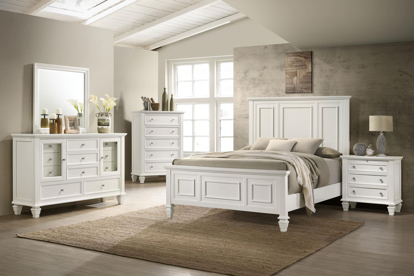 Sandy Beach 5-drawer Bedroom Chest Cream White - Image 12
