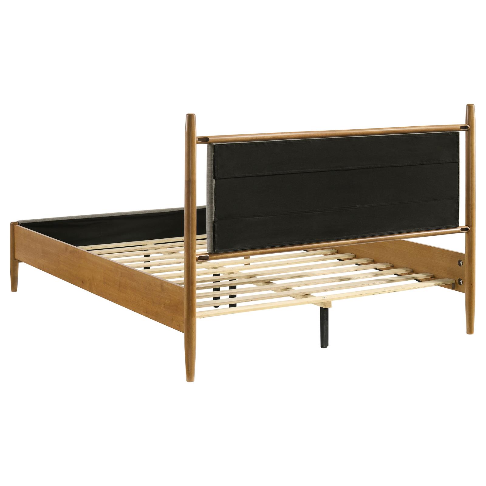 Mason 46-inch Queen Panel Platform Bed Grey and Light Brown - Image 5