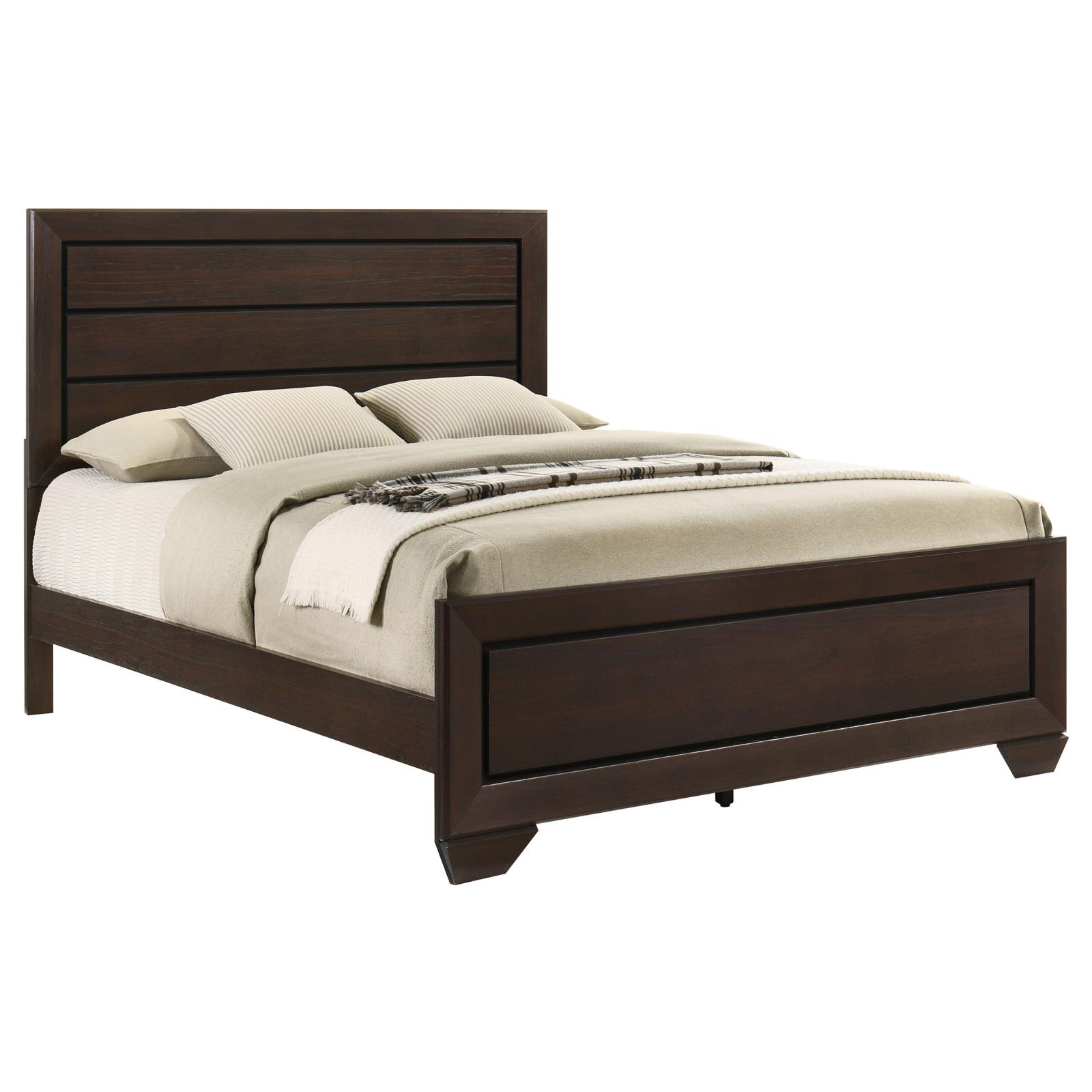 Kauffman Wood Queen Panel Bed Dark Cocoa - Image 3
