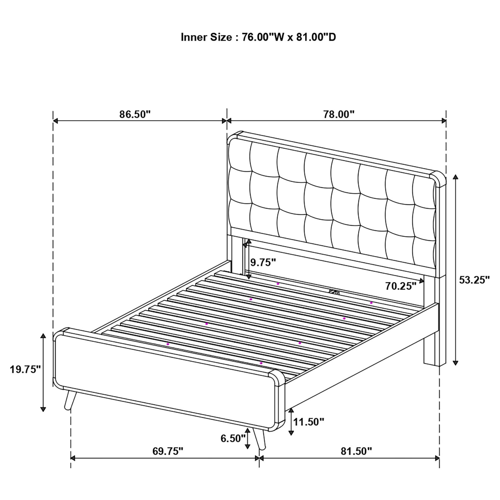 Robyn Wood Eastern King Platform Bed Dark Walnut - Image 10
