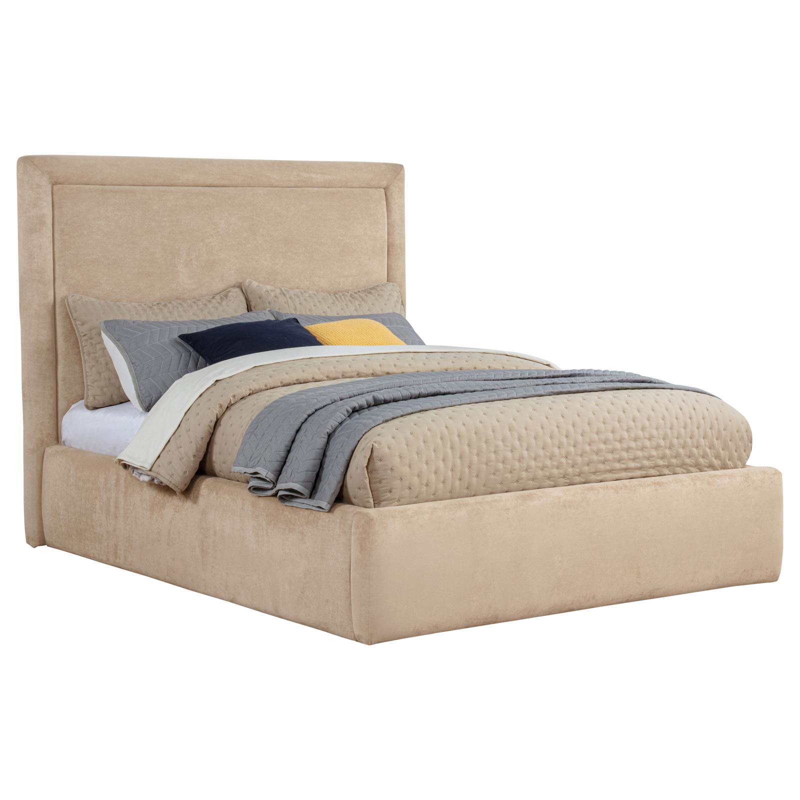 Lawson 54-inch Upholstered Full Platform Bed Light Saddle - Image 3