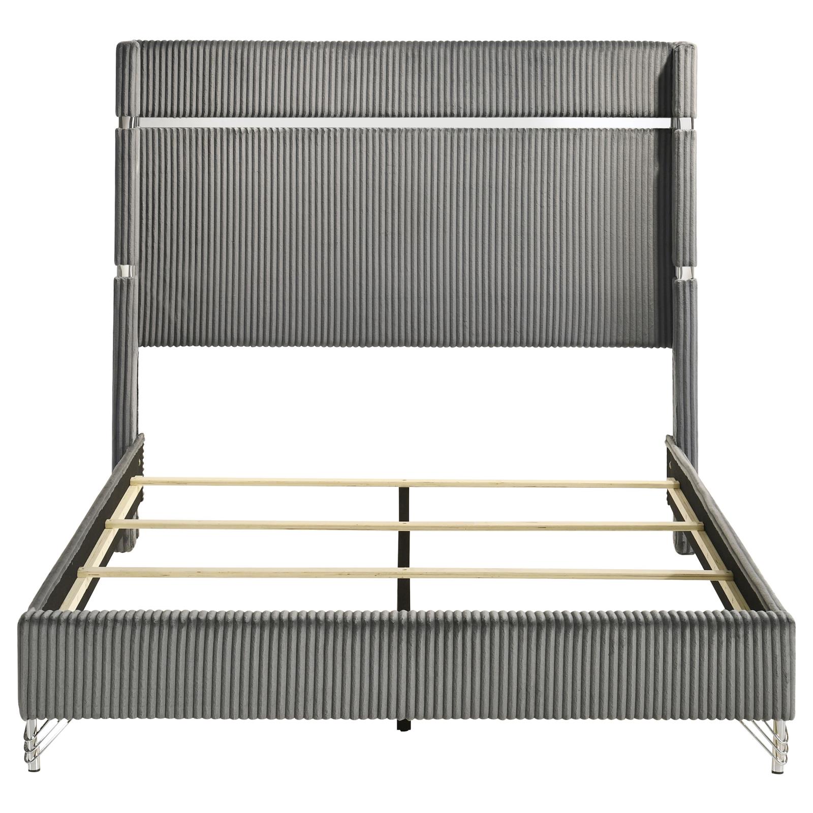 Lucia 61-inch Upholstered Queen Wingback Bed - Image 11