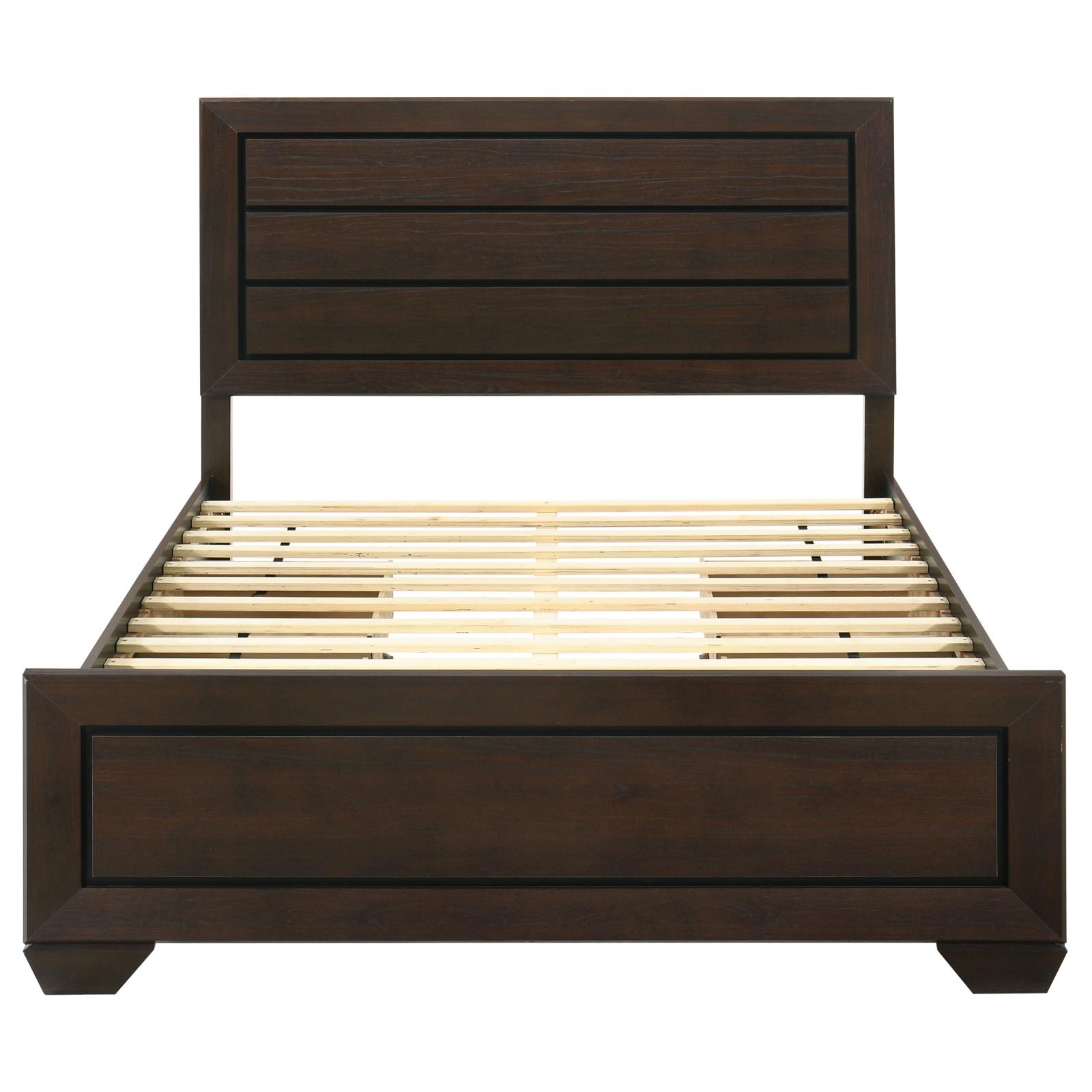 Kauffman Wood Queen Storage Panel Bed Dark Cocoa - Image 7